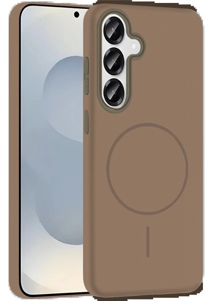 Samsung Galaxy S25 Broş Magsafe Kapak - Çöl Titanyum