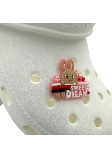 Terlik Süsü ve Aksesuarı , Çanta Süsü – Jibbitz 3D Sweet Dream Tavşanlı Figür Aksesuar fiyatları