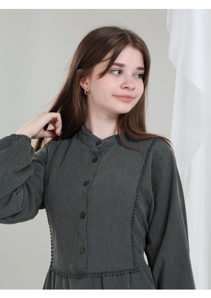 Melora Kız Çocuk Kadife Elbise Yeşil fırsatları