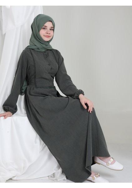 Melora Kız Çocuk Kadife Elbise Yeşil indirimleri