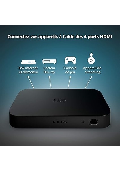 Hue HDMI Sync Box, 4 HDMI Bağlantısı, Akıllı Aydınlatma Siyah modelleri
