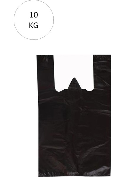 Litaetrend Siyah Atlet Poşet Mini Boy 20X34 cm Takriben 2.350 Adet 10 kg