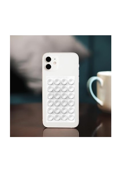 2 Adet Silikon Vantuzlu Telefon Kılıfı, Yapışkanlı Tutucu, Telefon Arka Tarafı, iPhone ve Android Telefon Kılıfı ile Uyumlu fırsatları