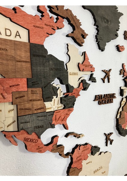 Sahra Ahşap Dünya Haritası fiyatları