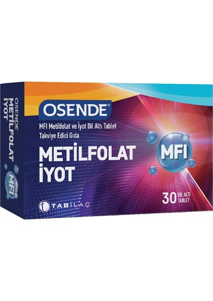 Osende Mfi Metilfolat & Iyot 30 Tablet