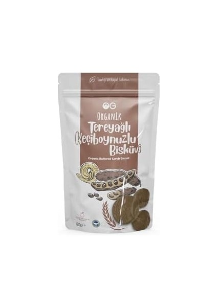 Og Organik Tereyağlı Keçiboynuzlu Bisküvi 100 gr