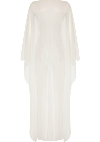 Beyaz Tül Kaftan