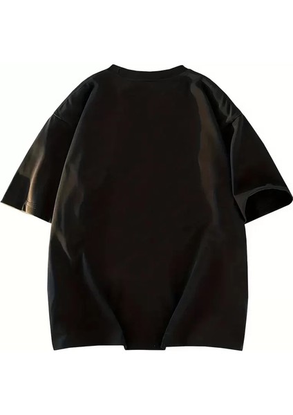 Kadın Eğlenceli Harf Ny Baskılı Bisiklet Yaka Tişört - Rahat Polyester, Makinede Yıkanabilir - Yaz ve Fitness Için Mükemmel, Yuvarlak Yaka - Siyah fırsatları