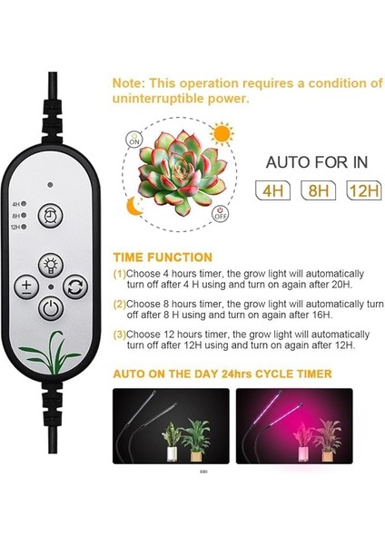 Bitki ve Çiçek Büyütme Işığı LED Aydınlatma Tam Spektrumlu Büyüme Lambası Bitkilerin Ihtiyacı Olan Isı ve Işık 2 Kollu Işık Modu Sy-Led2 fırsatları
