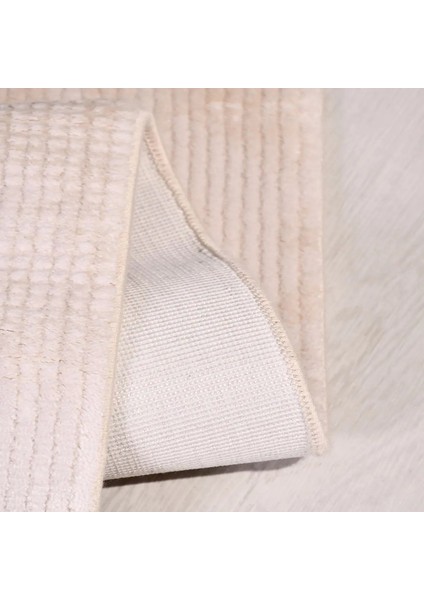 Lalcora Modern Bej Viskon ve Akrilik Pamuk Tabanlı Makine Halısı modelleri