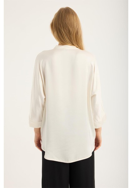 Dik Yaka ¾ Kol Yarasa Gömlek indirimleri