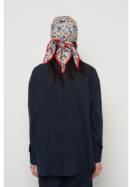 Kadın Laci Renk Tek Cepli %100 Keten Gömlek indirimleri