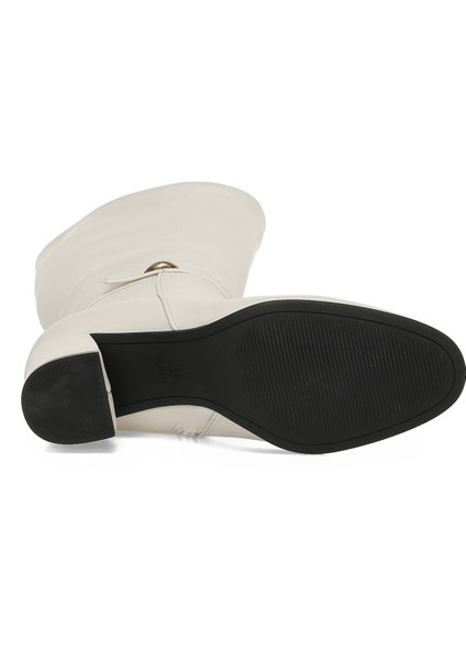 25K-7049 5pr Bej Kadın Topuklu Çizme indirimleri