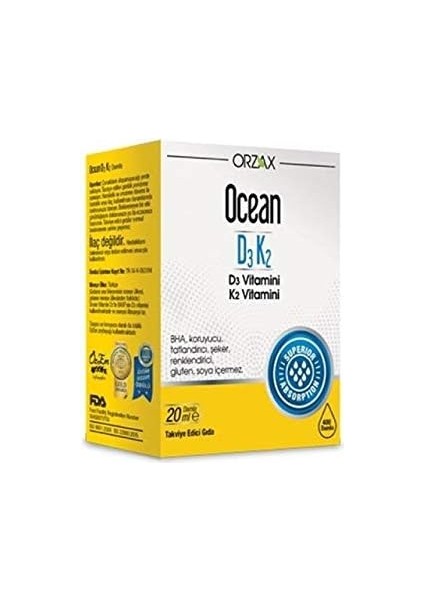 OCEAN-D3K2 Damla 20 ml