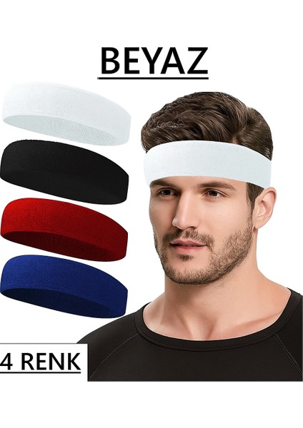 Havlu Saç Bandı Ter Kafa Bandı Headband Tenis - Futbol - Basketbol Saç Bandı Sporcu Kafa Bandı 1 Adet