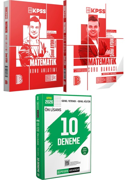 2026 Kpss Matematik Konu Anlatımı ve Tamamı Çözümlü Soru Bankası - 2026 Kpss Ön Lisans Çözümlü 10 Deneme