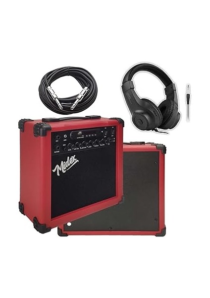 MGA-25RDBT-HD Şarjlı Elektro Gitar Amfisi 25 Watt USB Bluetooth Distortion Kulaklık ve Kablo modelleri