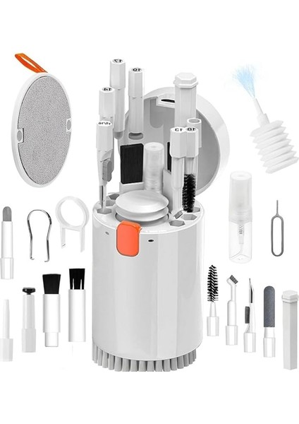 20 Parça Çok Fonksiyonlu Bilgisayar Temizleme Seti Klavye Cep Telefonu Kablosuz Kulaklık Temizleme Kalemi Toz Alma Multi Temizlik Kiti 20IN1