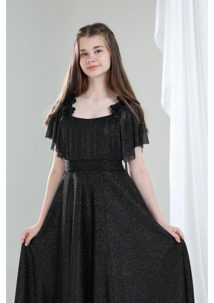 Masal Kız Çocuk Abiye Siyah fiyatları