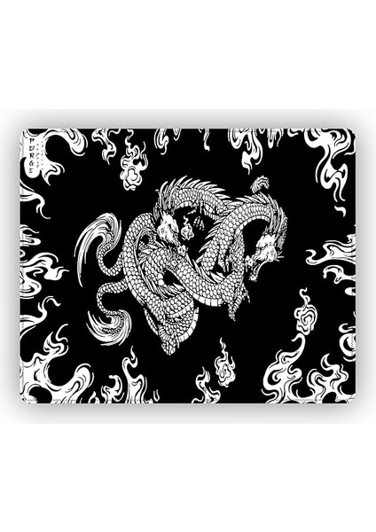 Esports Edition Mouse Pad 48X40 cm Gaming Oyuncu Mousepad (White Dragon, 48X40 cm (3mm Kalınlık))