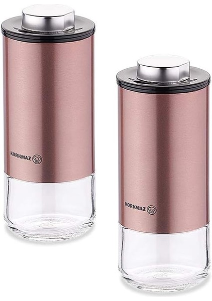 Stora Plus Rosegold Tuzluk Biberlik Seti
