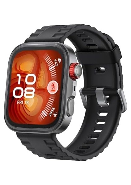 Watch Fıt 4 Pro Akıllı Saat – Ultra Ince Tasarım, 1.82” Safir Cam ve Titanyum Alaşım Çerçeve, Spor ve Sağlık Takibi, Ekg Özelliği, 10 Güne Kadar Pil Ömrü, Ios ve ile Uyumlu, Siyah modelleri