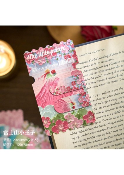 Çiçek Bahçesi Küçük Prens Temalı Manyetik Kitap Ayracı