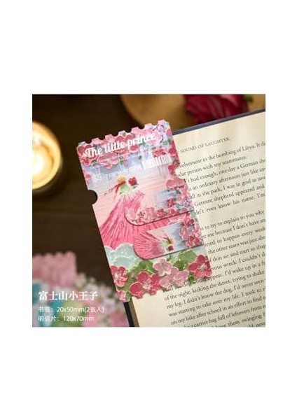 Çiçek Bahçesi Küçük Prens Temalı Manyetik Kitap Ayracı modelleri