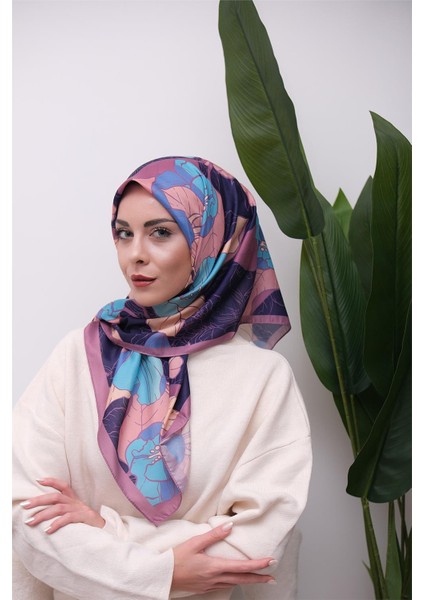 Renkli Karma Desen Dijital Soft Eşarp