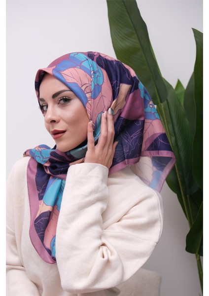 Renkli Karma Desen Dijital Soft Eşarp