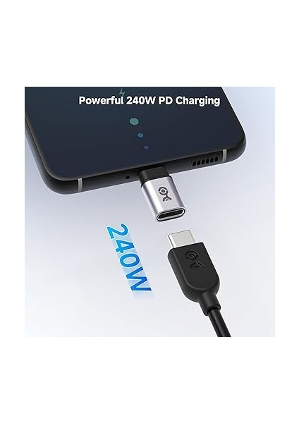 Matters 2'li Paket USB C Genişletici Adaptörü, [4K@240Hz Video, 240W Şarj, 40GBPS Veri Aktarımı], Usbc Dişi - Usbc Erkek Adaptör, USB Tip C Genişletici modelleri