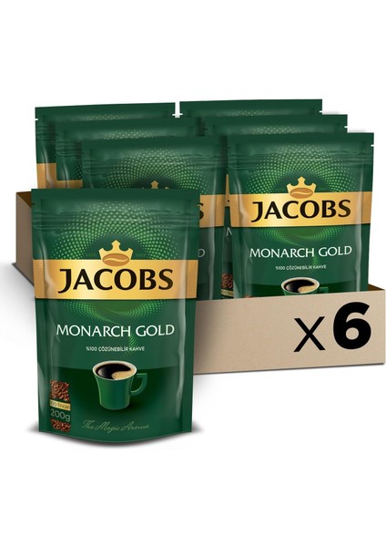 Jacobs Monarch Gold 200 gr x 6 Paket