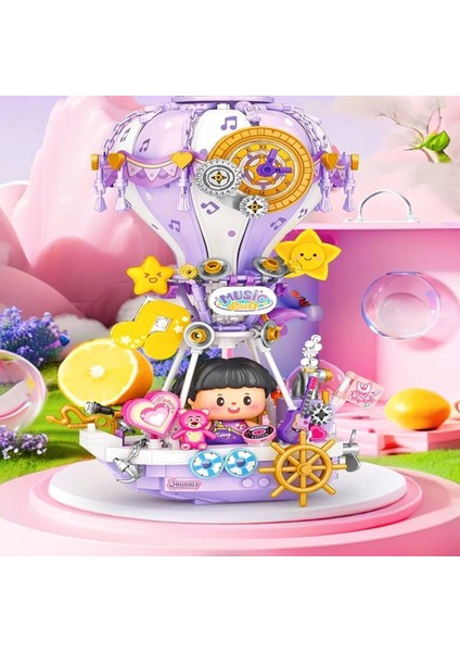 Buğz LZ4111 Loz Mor Hava Balonu Block Oyuncak 666 Parça modelleri