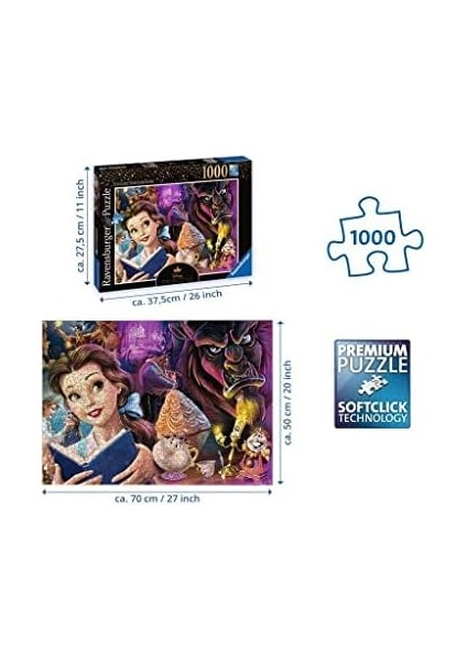 1000P Puzzle Wd Prenses, Çok Renkli fiyatları