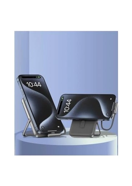 Uyumlu Powerbank PD20W Dahili Type-C Kablolu Göstergeli 10000 Mah Kablosuz Şarj 16 Uyumlu Güç CDB001 (Siyah) modelleri