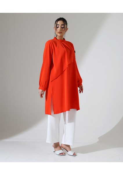 Büyük Beden Pile Kısa Tesettür Tunik fiyatları