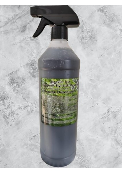 Botanik 1 Lt Çiçek ve Bitkiler Için Konsantre Organik Sıvı Bitki Besini (Toprak Düzenleyici)