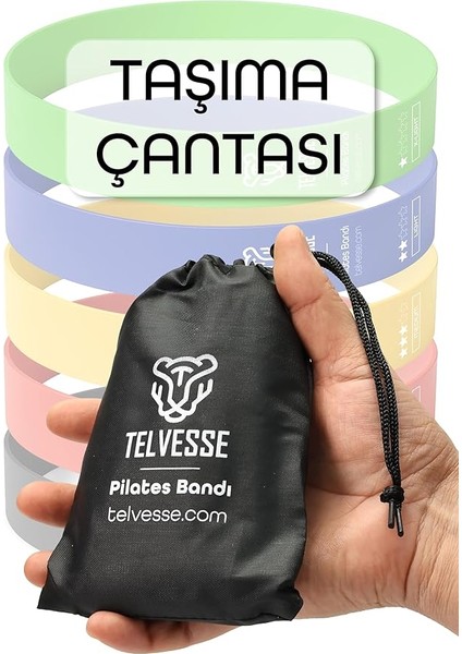 Farklı Direnç Çantalı Latex Pilates Aerobik Egzersiz Squat Lastiği Loop Bant Kapalı Uç Ton modelleri