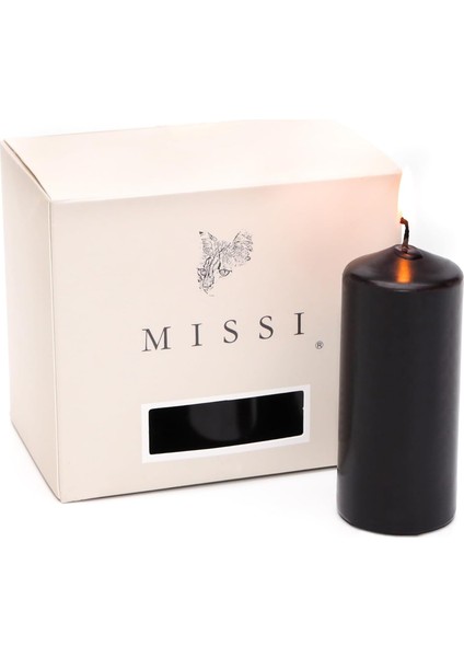 Siyah Bar Mum Seti (3,5x8 Cm)