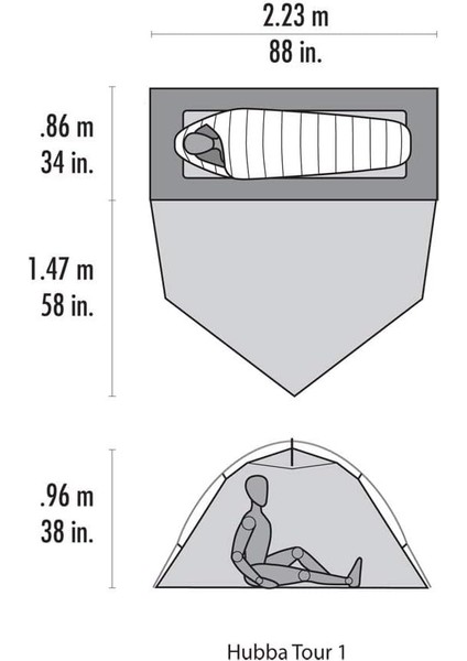 Hubba Tour 1 Tek Kişilik Çadır Red-Green modelleri