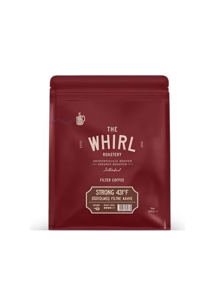 The Whirl Filtre Brunette 431°F 250 G Öğütülmüş