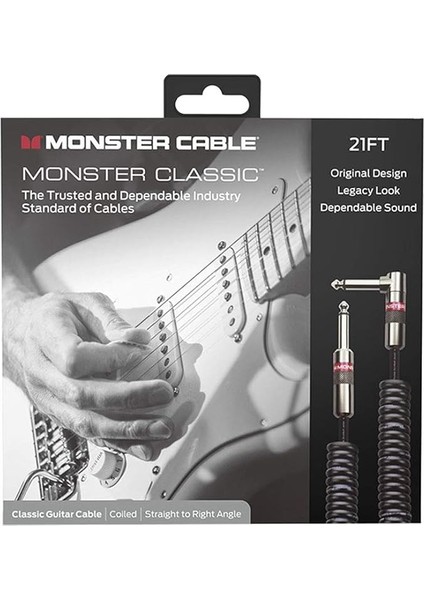 Prolink Monster Classic™ Instrument Cable - Coiled | 6.4mt