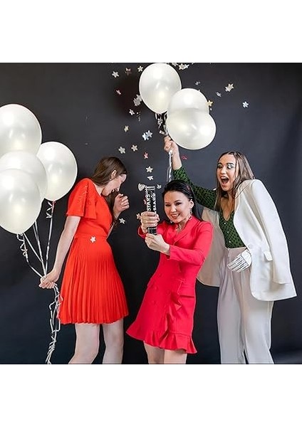 Beyaz Balon Seti, 10 Adet, Helyum Gazı Uyumlu, Parti ve Organizasyon Süslemeleri Için fırsatları