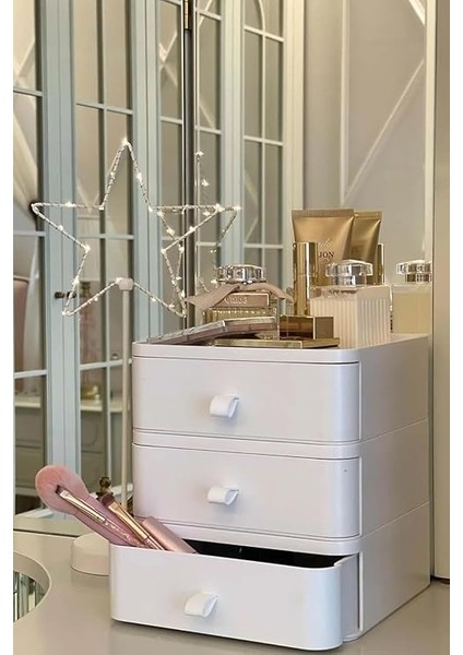 Life 3 Katlı Beyaz Makyaj Takı Organizeri MIT1064 indirimleri