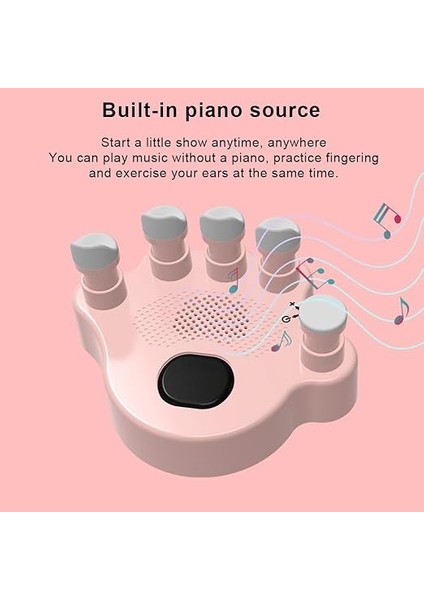 2 Adet Piyano El Şekli Düzeltici El Güçlendirici Duruş Düzeltme Aracı Piyano Aksesuarları Hoparlör ile Dahili Ses Kaynağı Silikon Düğme Kaymaz El Egzersiz Eğitmeni fırsatları