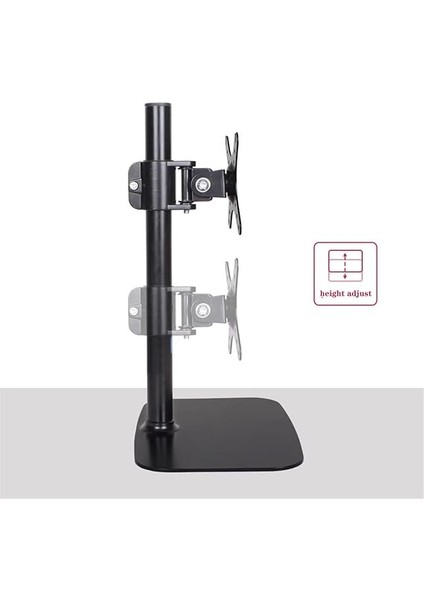 Kolu Tek Monitör Standı Çoğu 14"-32" Ekrana Uyar, Serbest Duran Çelik Monitör Montajı Ayarlanabilir Monitör Masa Standı 18,7 Lb'ye Kadar Tutar, Vesa Montajı 75/100 mm Monitör Montaj Kolu(Beyaz modelleri