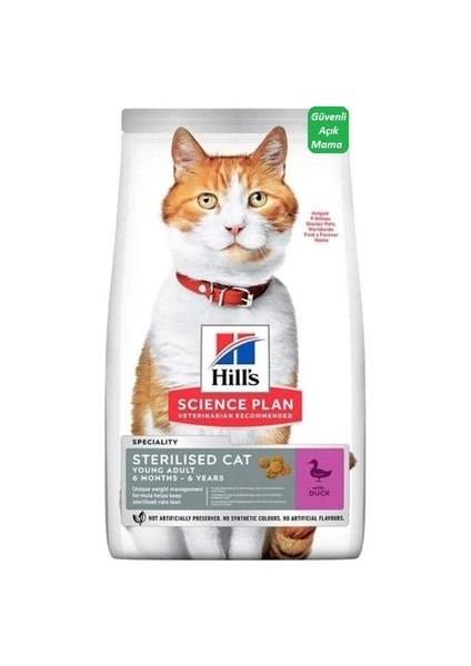 Young Adult Sterilised Ördekli Kısırlaştırılmış Yetişkin Kedi Maması 1 kg