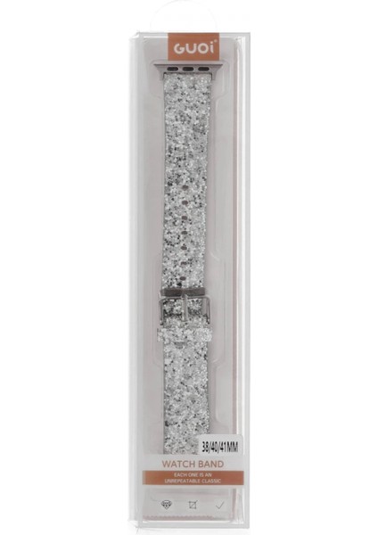 Apple Watch 42MM Starry Taşlı Kordon - Gümüş fiyatları