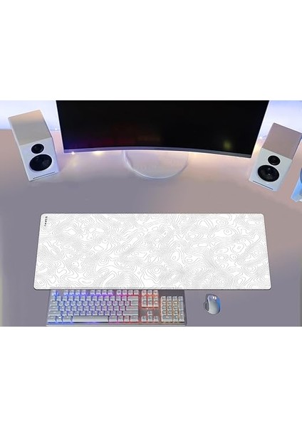 Gaming Mouse Pad 70X30, 90X40 Mouse Pad Xxl Büyük Oyuncu Mouse Pad (Light White, 70X30 Cm) fırsatları