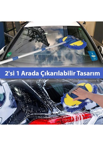 Ally Mikrofiber Dönebilen Püsküllü Araba Yıkama ve Temizleme FIRÇASI-(5775) - N580J379-M505 fırsatları